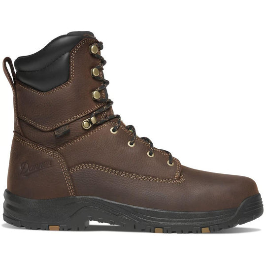 Danner Men's Caliper 8" Aluminum Toe Waterproof Lace Up Work Boot- Brown- 19463 - Overlook Boots
