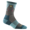 Women's Darn Tough Bear Town Micro Crew Lightweight Hiking Socks - 1970 - 3 PACK Small / Aqua - Overlook Boots