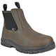 Hoss Men's Comp Toe Waterproof Metguard Chelsea Work Boot- Brown- 50440 - Overlook Boots