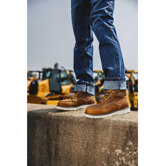 Cat Men's Reclaimer Steel Toe Waterproof Wedge Work Boot - Pyramid - P91833 - Overlook Boots