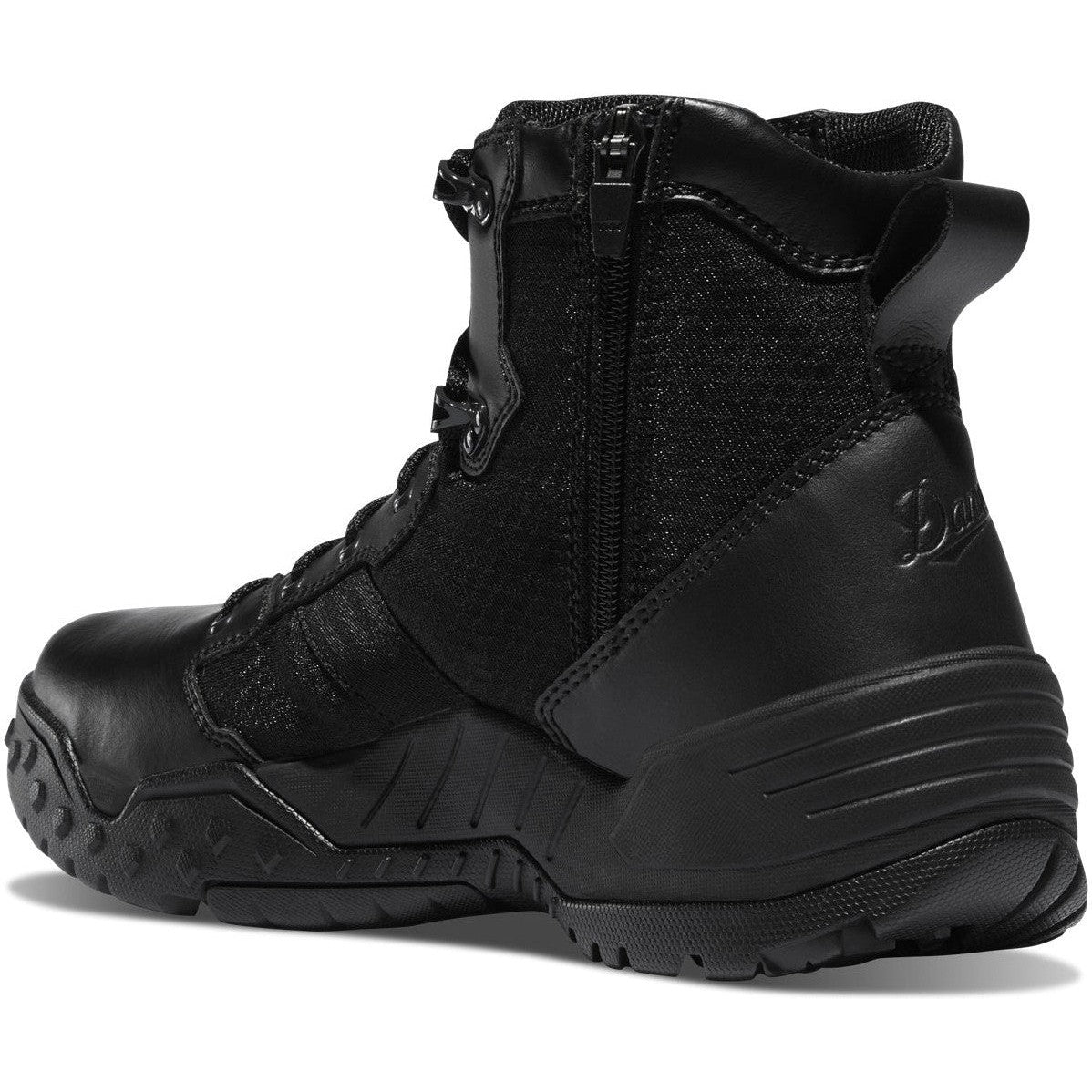 Danner Men's Scorch 6" Side Zip Slip Resistant Duty Boot -Black- 25730  - Overlook Boots
