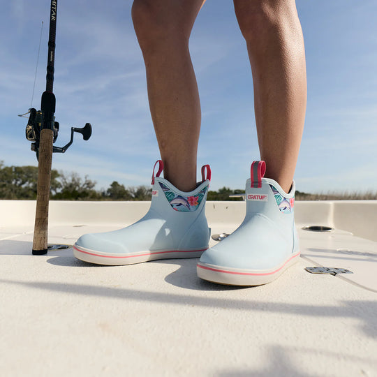 Xtratuf Ankle Deck Boot Women's 6" WP Outdoor Boot - Light Blue - XWABGH21
