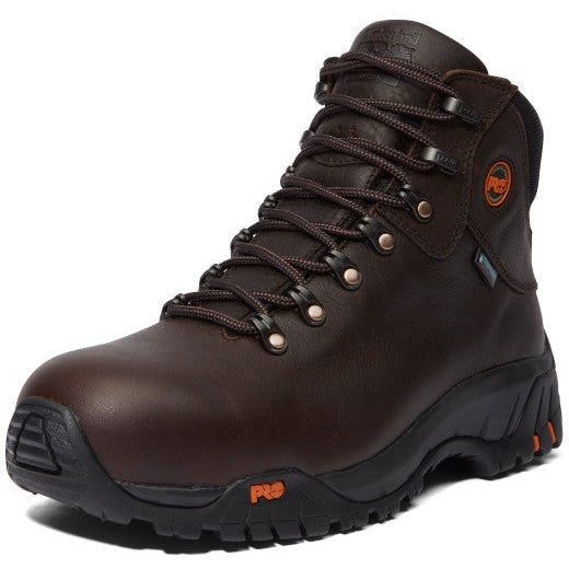 Timberland Pro Men's Titan Alloy Toe Waterproof Slip Resistant Work Boot -Brown- TB185520214 - Overlook Boots