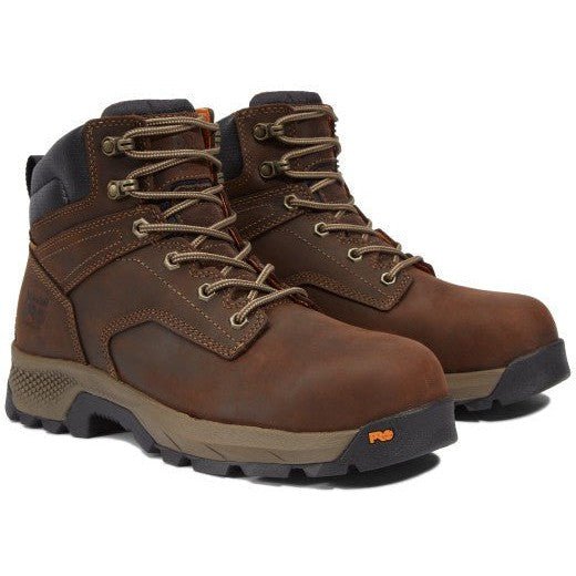 Timberland Pro Men's Titan Evolution 6" Composite Toe Work Boot- Brown- TB1A5NF6214 7 / Medium / Brown - Overlook Boots