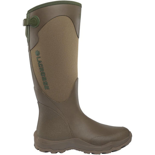 Lacrosse Women's Alpha Agility 15" Waterproof Slip On Work Boot- Brown- 302475 5.0 / Medium / Brown/Green - Overlook Boots