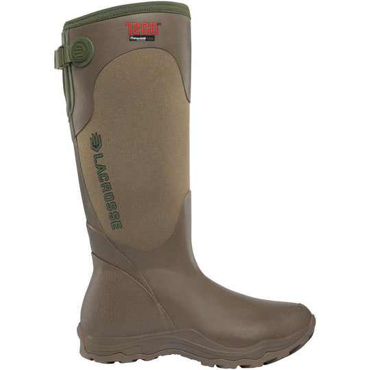 Lacrosse Women's Alpha Agility 15" Waterproof 1200G Slip On Work Boot 302476 5.0 / Medium / Brown/Green - Overlook Boots