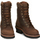 Chippewa Men's Super Dna 9" Steel Toe Waterproof Lace Up Work Boot -Brown- 59407 - Overlook Boots