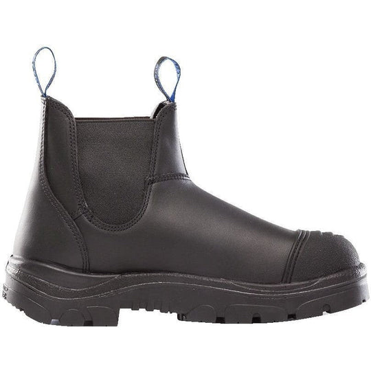 Steel Blue Men's Hobart Scuff Steel Toe Slip Resistant Work Boot -Black- 812967 - Overlook Boots