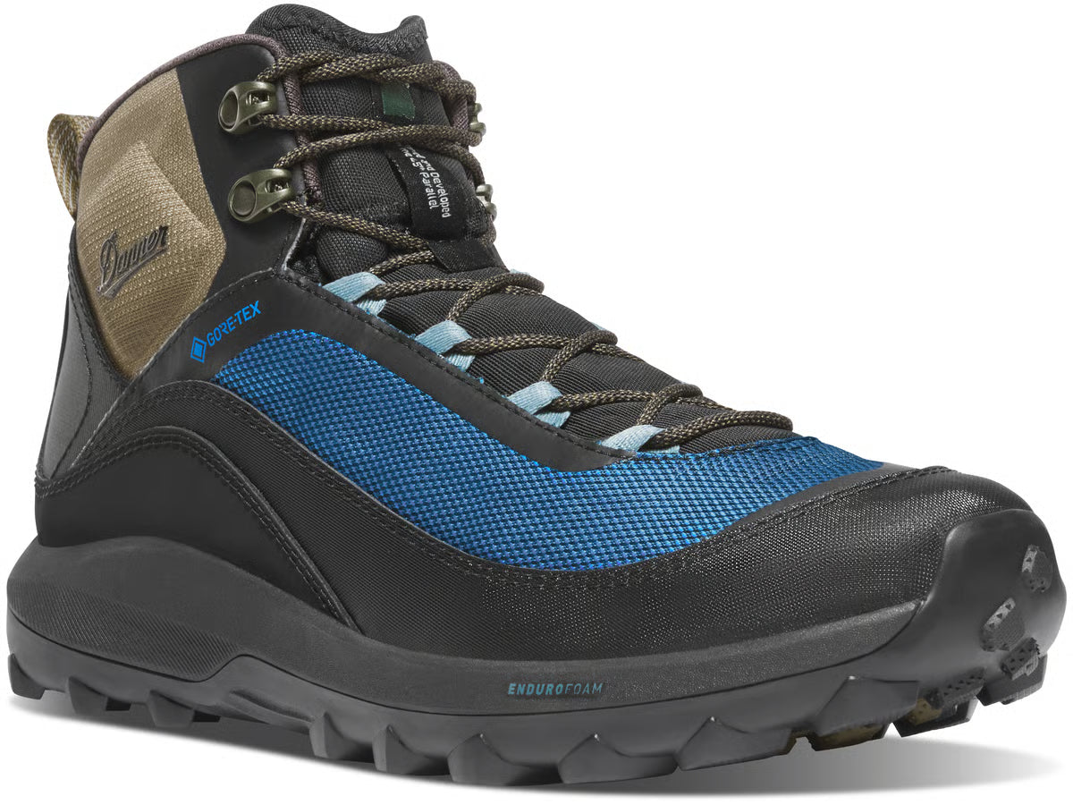 Danner Men's N45 GTX 3" Waterproof Lace Up Hike Boot - Black/Blue - 32882 7 / Medium / Black - Overlook Boots