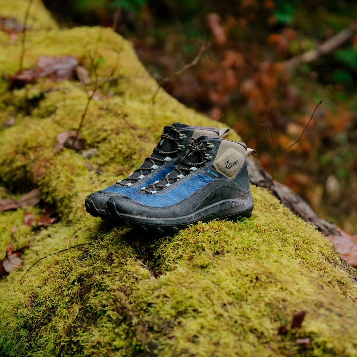 Danner Men's N45 GTX 3" WP Lace Up Hike Boot- Black/Blue- 32882 - Overlook Boots