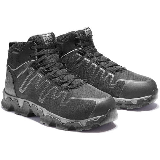 Timberland Pro Men's Powertrain Sport Alloy Toe Sneaker Work Shoe -Black- TB1A1JYQ001 7.0 / Medium / Black - Overlook Boots