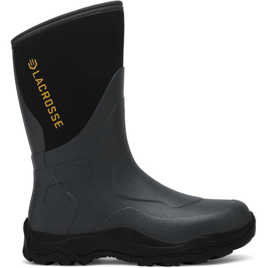Lacrosse Men's Alpha Agility 12" Waterproof Pull On Field Work Boot -Black- 336881 6.0 / Medium / Brown - Overlook Boots