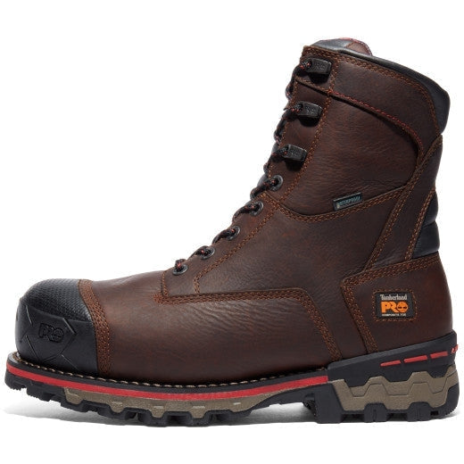 Timberland Pro Men's Boondock 8" Composite Toe Waterproof Work Boot -Brown- TB1A128P214 - Overlook Boots