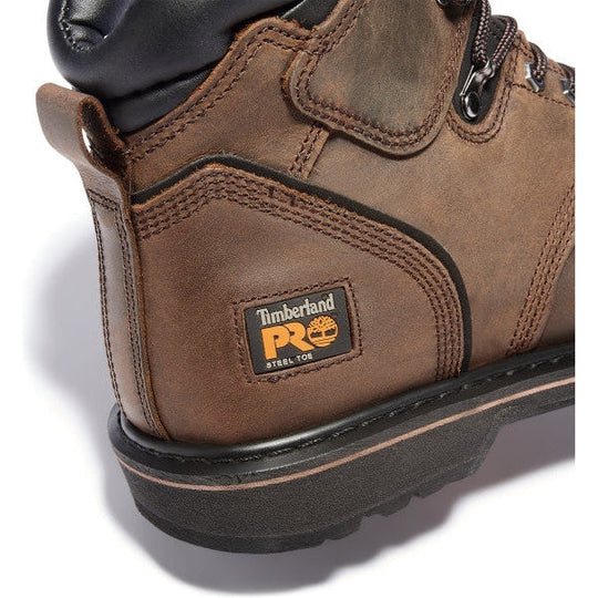Timberland Pro Men's Pit Boss 6" Steel Toe Slip Resistant Work Boot -Brown- TB133034214 - Overlook Boots