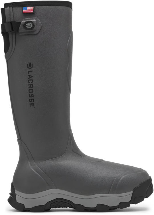 Lacrosse Men's Alpha Evolution 17" Waterproof 1600G Hunt Boot - Gray - 376213 6.0 / Medium / Gray - Overlook Boots