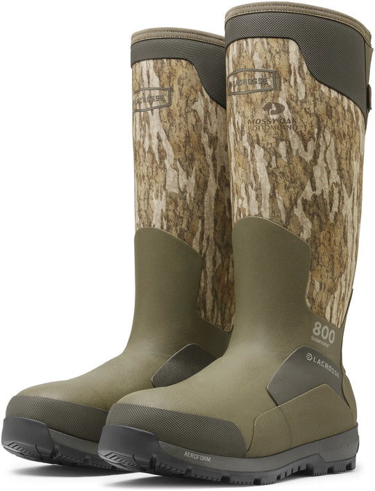 LaCrosse Men's Alphaburly Aero 17" 800G Ins Waterproof Hunt Boot - Mossy Oak - 377003