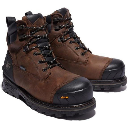 Timberland Pro Men's Boondock Heavy Duty 6" Composite Toe Waterproof Work Boot - TB1A29RK214 7 / Medium / Brown - Overlook Boots