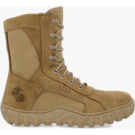 Rocky Men's USMC S2V 8" Steel Toe Military Boot- Brown- RKC192 - Overlook Boots