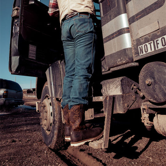 Thorogood American Heritage Bota Vaquera de Trabajo para Hombre, 11 Pulgadas, Punta de Acero, Sin Agujetas, Hecha en EE. UU. - Crazyhorse - 804-4331 - Imagen 7