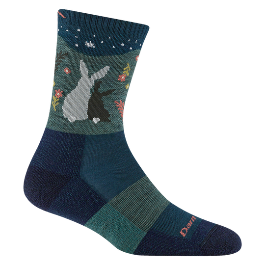 Women's Darn Tough Critter Club Micro Crew Lightweight Hiking Socks - 5001 - 3 PACK Small / Eclipse - Overlook Boots
