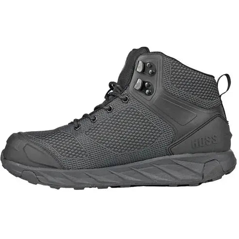 Hoss Men's Buster Hi Comp Toe Waterproof Slip Resistant Work Boot- Black- 50165 - Overlook Boots
