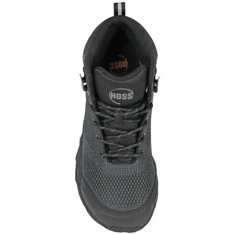 Hoss Men's Buster Hi Comp Toe Waterproof Slip Resistant Work Boot- Black- 50165 - Overlook Boots