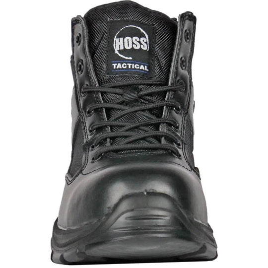 Hoss Men's Watchman 6" Composite Safety Toe Side Zipper Work Shoe - Black 50172 - Overlook Boots