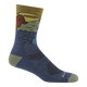 Men's Darn Tough Chasing Waterfalls Micro Crew Lightweight Hiking Socks - 5020 - 3 PACK Medium / Denim - Overlook Boots
