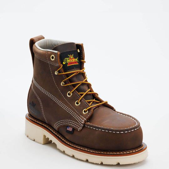 Thorogood Women's American 6" Moc Toe Maxwear Work Boot - Brown - 504-4375 - Overlook Boots
