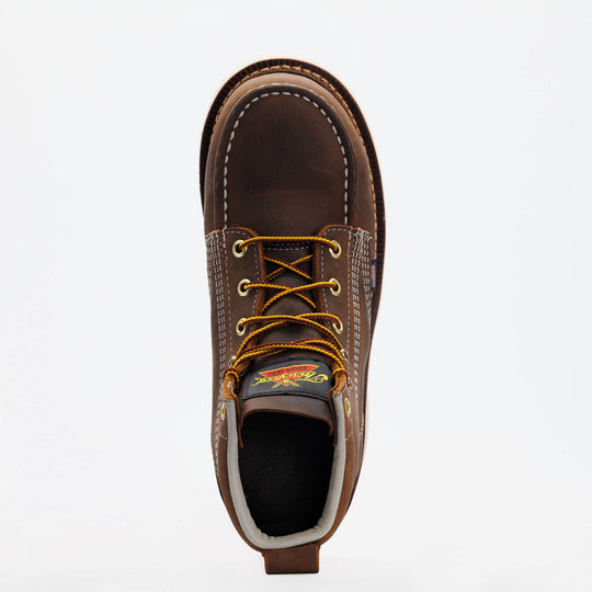 Thorogood Women's American 6" Moc Toe Maxwear Work Boot - Brown - 504-4375 - Overlook Boots