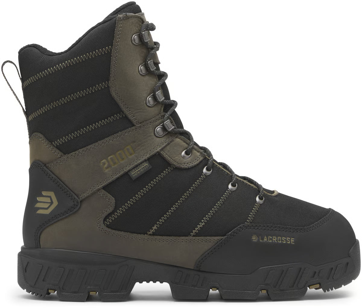 Lacrosse Men's Cold Snap II 9" WP 2000G Lace Up Hunt Boot- Black- 536713 8 / Medium / Jet Black - Overlook Boots