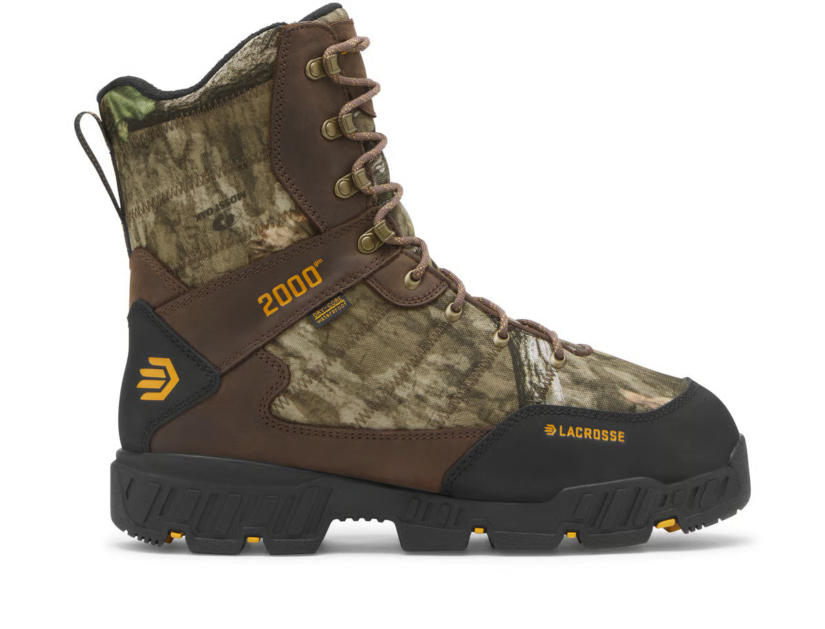 Lacrosse Men's Cold Snap II 9" WP 2000G Lace Up Hunt Boot- Camo- 536714 8 / Medium / Camo - Overlook Boots