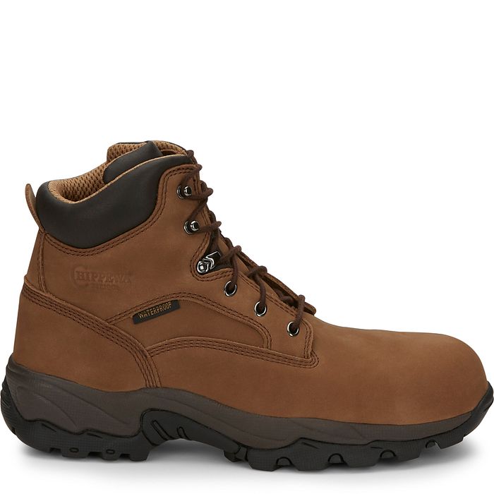 Chippewa Men's Graeme 6" Composite Toe Waterproof Lace-Up Work Boot - Brown - 55161 - Overlook Boots