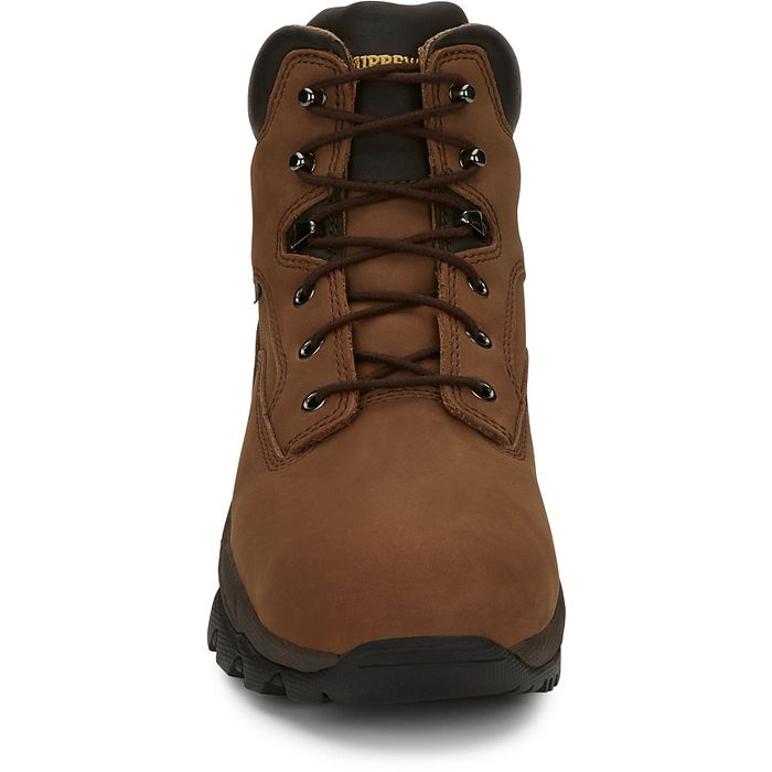 Chippewa Men's Graeme 6" Composite Toe Waterproof Lace-Up Work Boot - Brown - 55161 - Overlook Boots