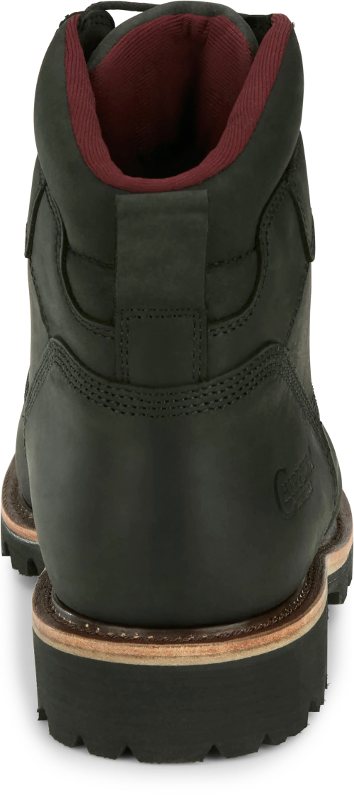 Chippewa Men's Super DNA 6" Steel Toe Waterproof Lace Up Work Boot - Black - 59201