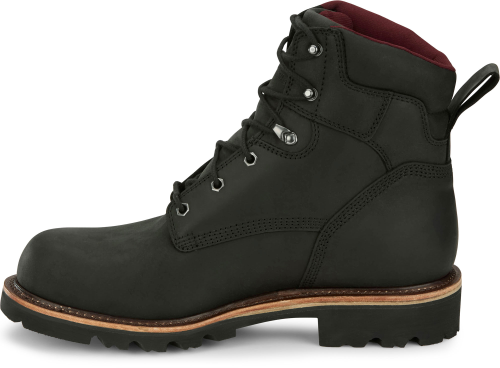 Chippewa Men's Super DNA 6" Steel Toe Waterproof Lace Up Work Boot - Black - 59201