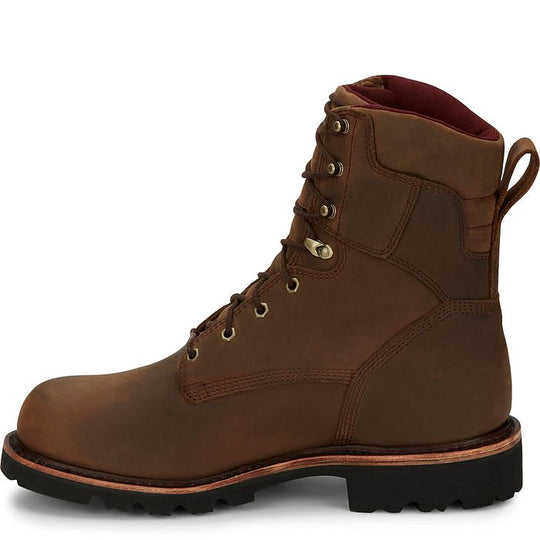 Chippewa Men's Super Dna 8" Waterproof Lace Up Work Boot - Brown - 59416 - Overlook Boots