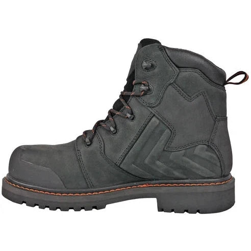 Hoss Men's Bronc 6" Composite Toe Waterproof Puncture Resistant  Work Boot - Black 60145  - Overlook Boots