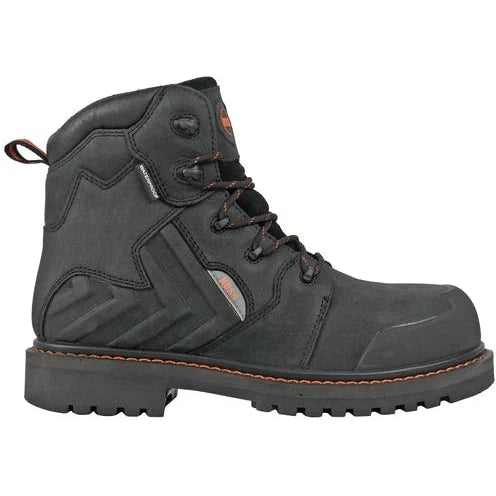 Hoss Men's Bronc 6" Composite Toe Waterproof Puncture Resistant  Work Boot - Black 60145  - Overlook Boots