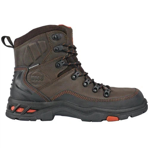Hoss Men's Traverse 6" Composite Toe Waterproof Slip Resistant Work Boot - Brown 60260 - Overlook Boots