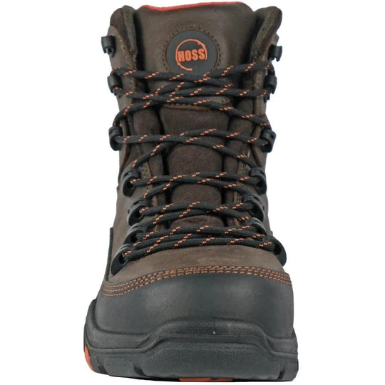 Hoss Men's Traverse 6" Composite Toe Waterproof Slip Resistant Work Boot - Brown 60260 - Overlook Boots