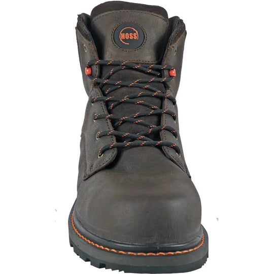 Hoss Men's Carson 6" Composite Toe Slip Resistant Work Boot - Brown 60413  - Overlook Boots