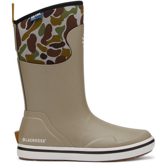 Lacrosse Women's Alpha 12" Slip Resistant Deck Work Boot - Camo - 621303 5.0 / Medium / Brown - Overlook Boots