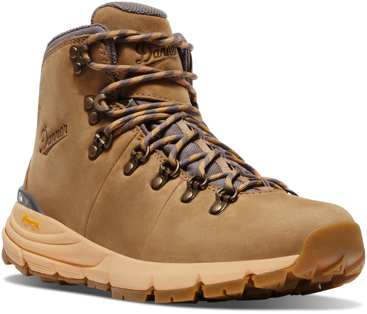 Danner Women's Mountain 600 Leaf WP Hiking Boot- Brown/Gray- 62715 5 / Medium / Malt Brown/Gull Gray - Overlook Boots