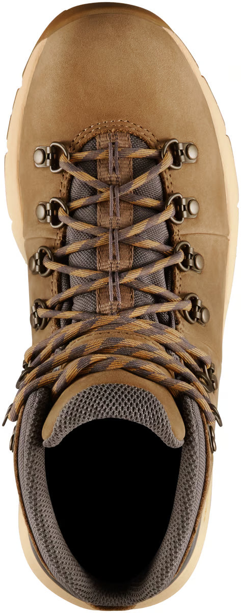 Danner Women's Mountain 600 Leaf Waterproof Hiking Boot - Brown/Gray - 62715 - top view - Overlook Boots