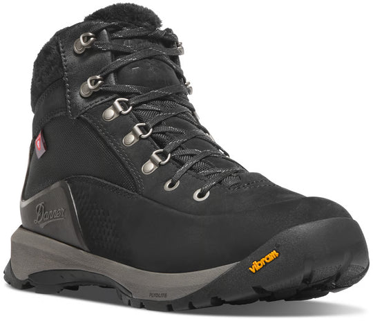 Danner Women's Inquire 5" Waterproof 200G Winter Hiking Boot - Black - 64573 - quarter (3/4) view - Overlook Boots