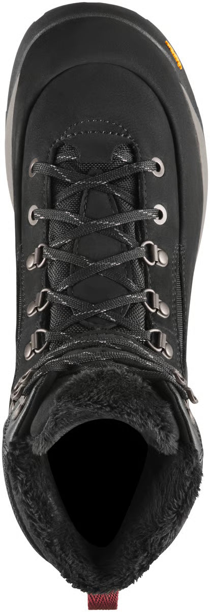 Danner Women's Inquire 7" Waterproof 200G Winter Hiking Boot - Black - 64641 - top view - Overlook Boots