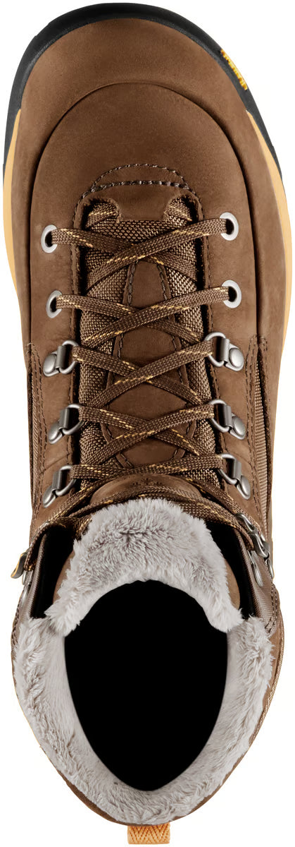 Danner Women's Inquire 7" Waterproof 200G Winter Hiking Boot - Brown - 64642 - top view - Overlook Boots