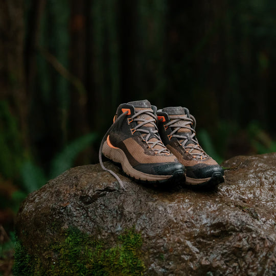 Danner Men's Trail Junction 4" Waterproof Hike Boot - Brown - 65250 - lifestyle image - Overlook Boots