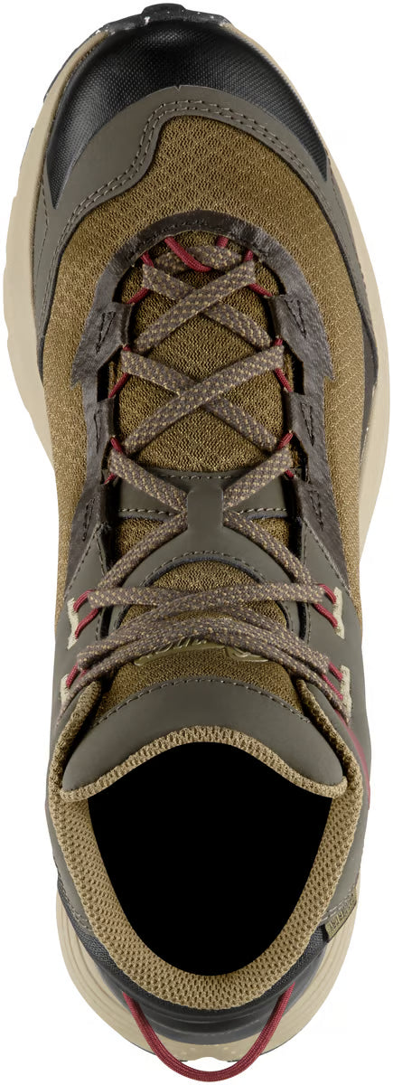Danner Men's Trail Junction 4" Waterproof Hike Boot - Black Olive - 65252 - top view - Overlook Boots